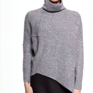 Allsaints Lock Roll Neck Sweater, M, Grey
